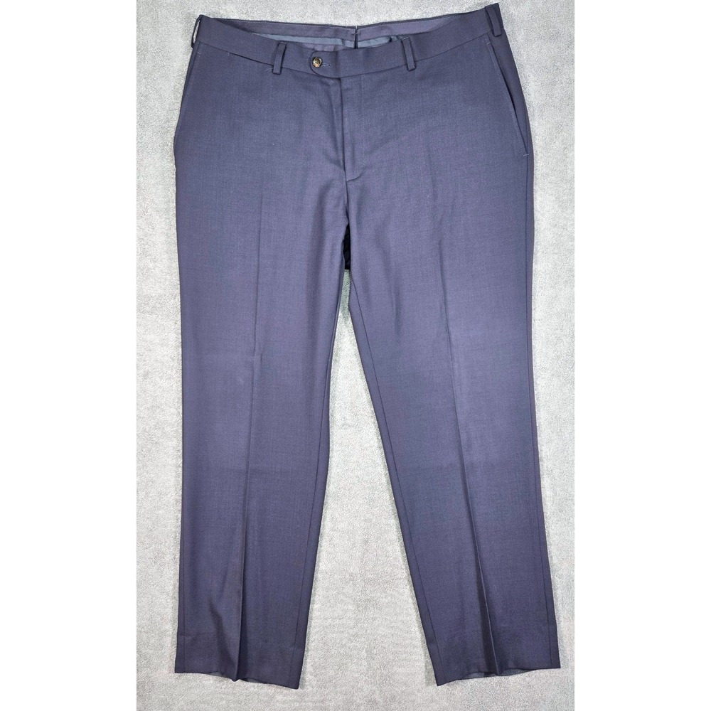 Suitsupply Dress Pants Mens 38 Navy Blue Excellent Wool Brescia Int. B4760IE - Picture 2 of 15
